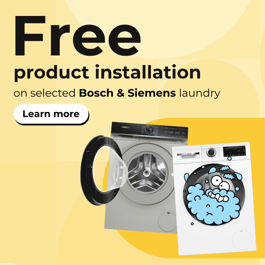 Free installation on selected Bosch laundry